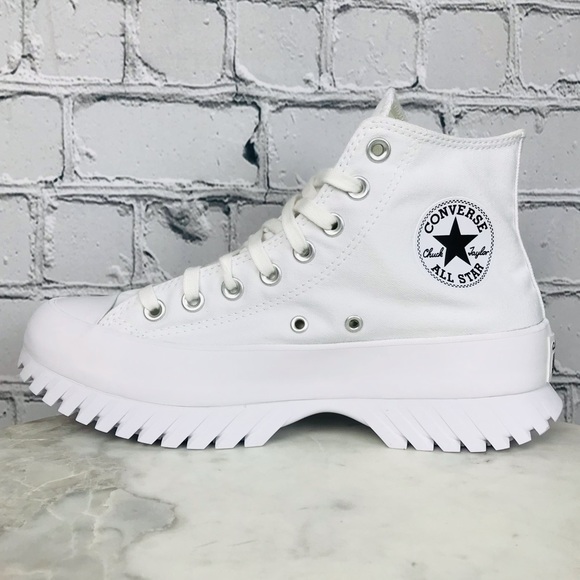 Converse Chuck Taylor All Star Adult Unisex Lugged Platforms Shoes A00871C White - Picture 3 of 11